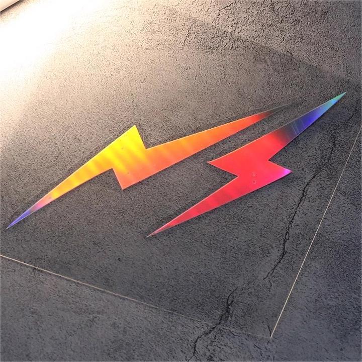 สติ๊กเกอร์ลายสายฟ้า Lightning ติดมอเตอร์ไซค์ หมวกกันน็อค กันน้ำ ไวนิลแต่งถังน้ำมัน บังโคลน Motocross DIY