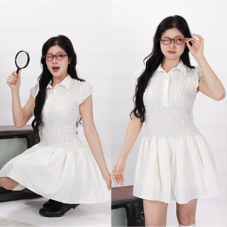 Marchroom.bkk - Sugar smocked dress (mini dress) รุ่นสั้น