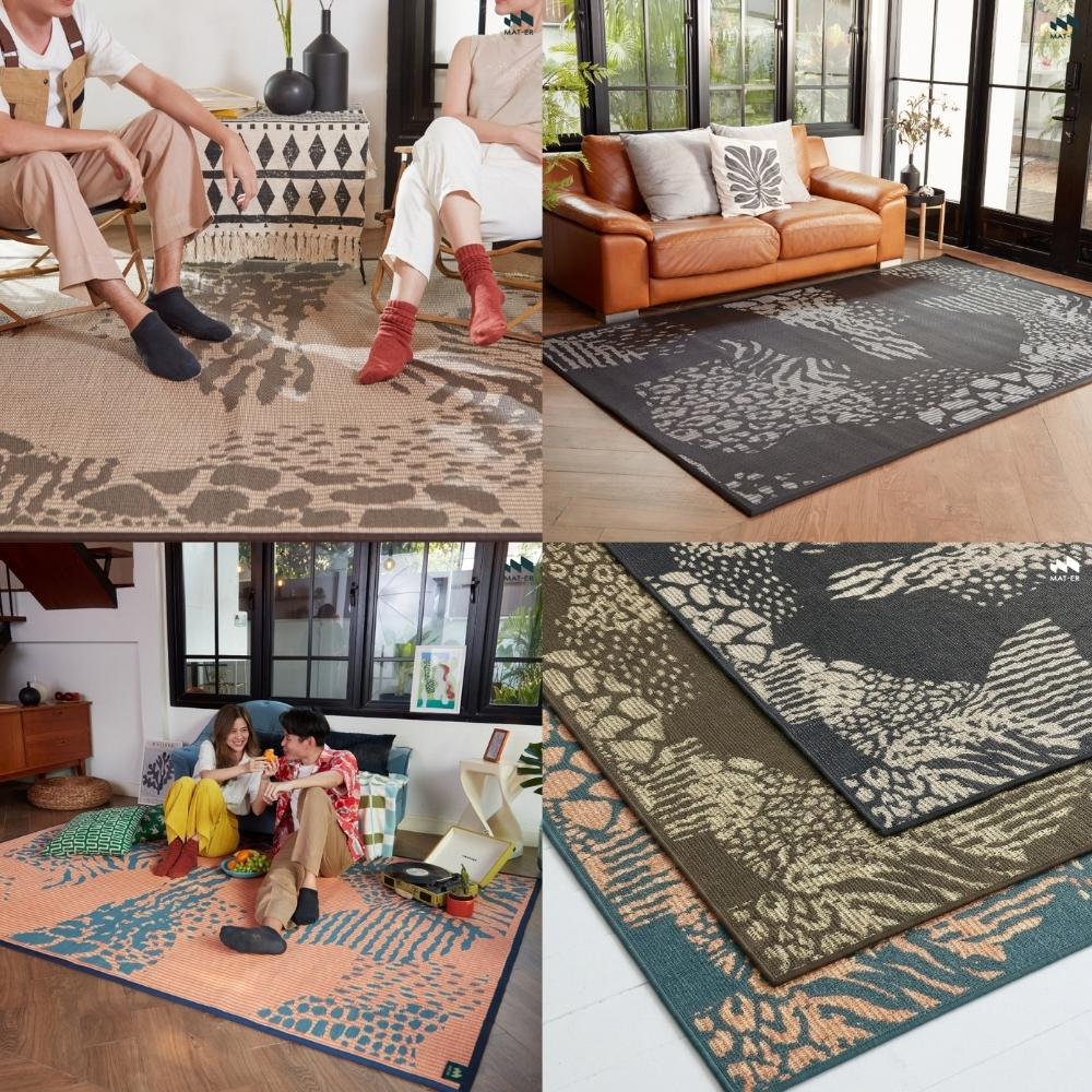Mat-er เสื่อแทนพรม SAFARI – ดีไซน์ร่วมสมัย รักษ์โลก ไม่ต้องใช้หนังสัตว์จริง ใช้งานได้สองด้าน กันฝุ่น