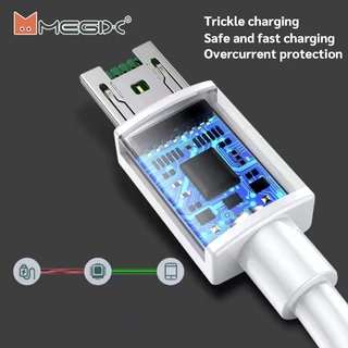 Megix สายชาร์จ Micro USB 5V 4A fast charging 1เมตร/2เมตร สำหรับโทรศัพท์ Android ทุกรุ่น【รับประกัน 1 ปี】