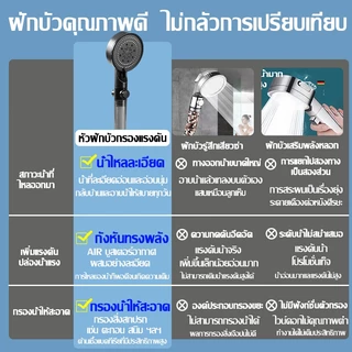 【รับประกัน 5ปี】ฝักบัว อาบน้ำ ปรับได้ 5 ระดับ มีตัวกรอง ฝักบัวแรงดันสูง ชุด ฟักบัวอาบน้ําแรงดันสูง