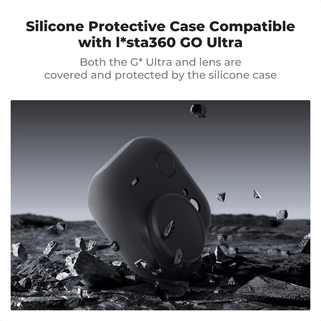 K&F CONCEPT เคสซิลิโคนนุ่ม กันกระแทก กันรอย สวมใส่สบาย สำหรับ Insta360 Go Ultra อุปกรณ์เสริมกล้อง thumbnail 4