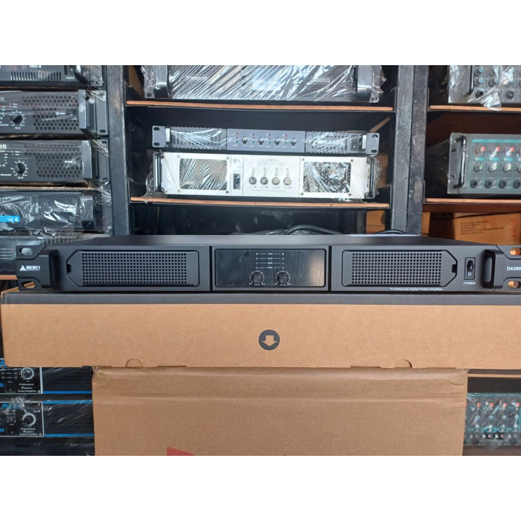 แอมป์ขยาย สวิชชิ่ง MICRO TECH DA-2800  คลาสD 800W X 2CH 8โอม 1200W X 2CH 4โอม
