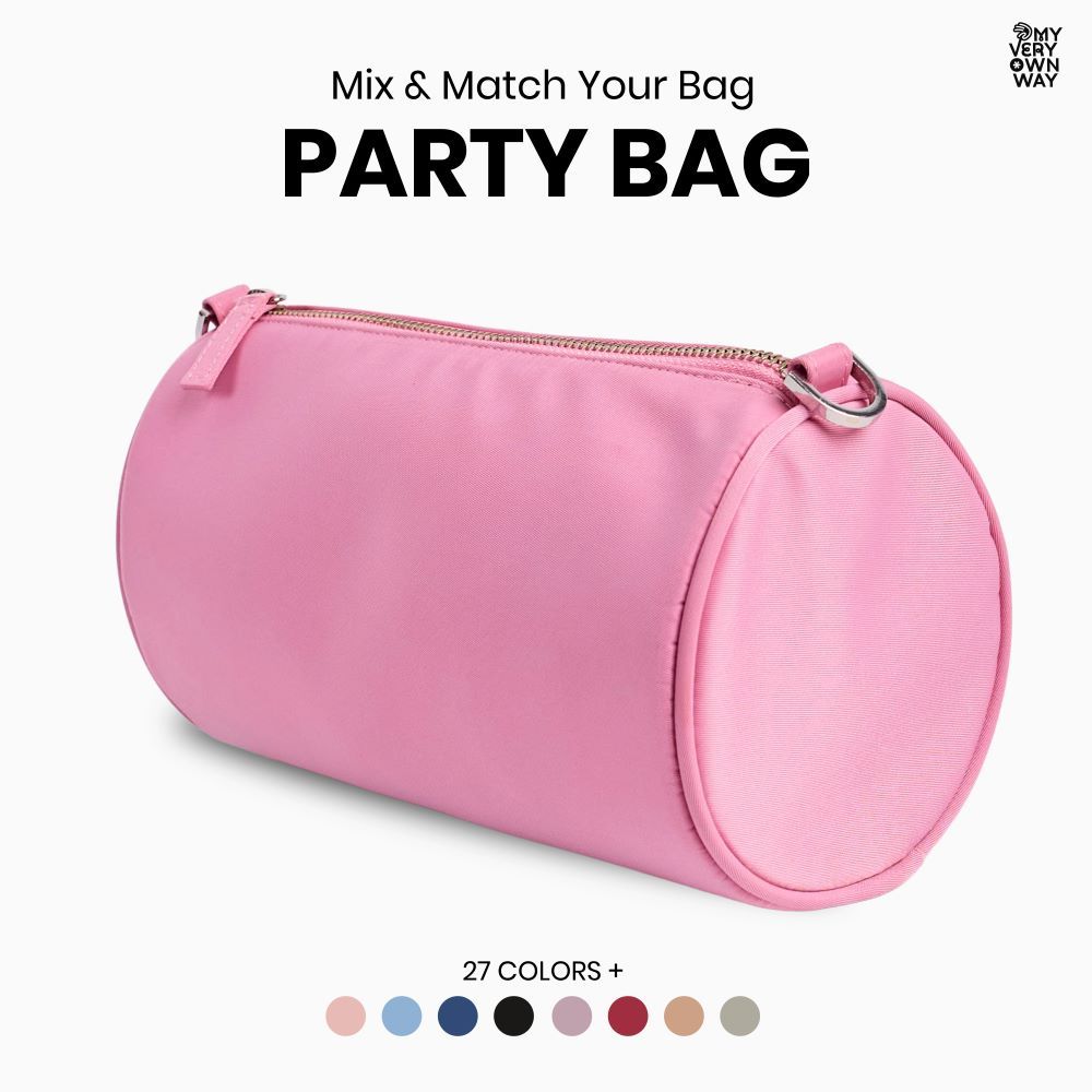 MyVeryOwnWay | Party Bag - กระเป๋าทรงกระบอกกลมสุดชิค ทรงคลัทช์ (มี 20+ สีให้เลือก)
