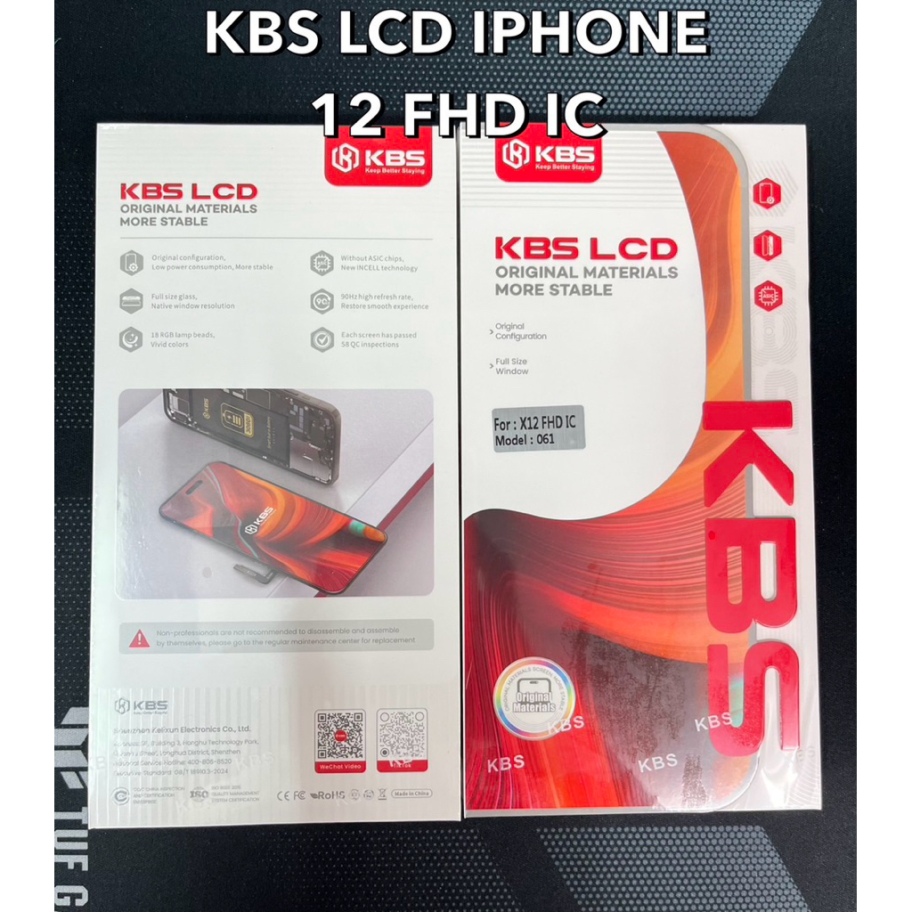 KBS LCD DISPLAY IPHONE 12 FHD IC จอ+ทัช แถมฟรี ชุดไขควง