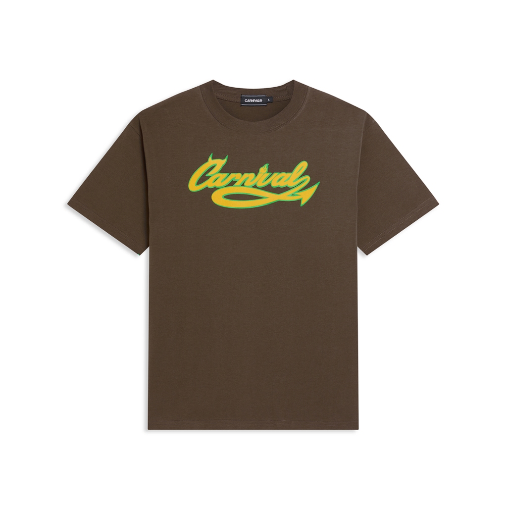 CARNIVAL CNVFW25T017BR DEVIL BOXY T-SHIRT BROWN