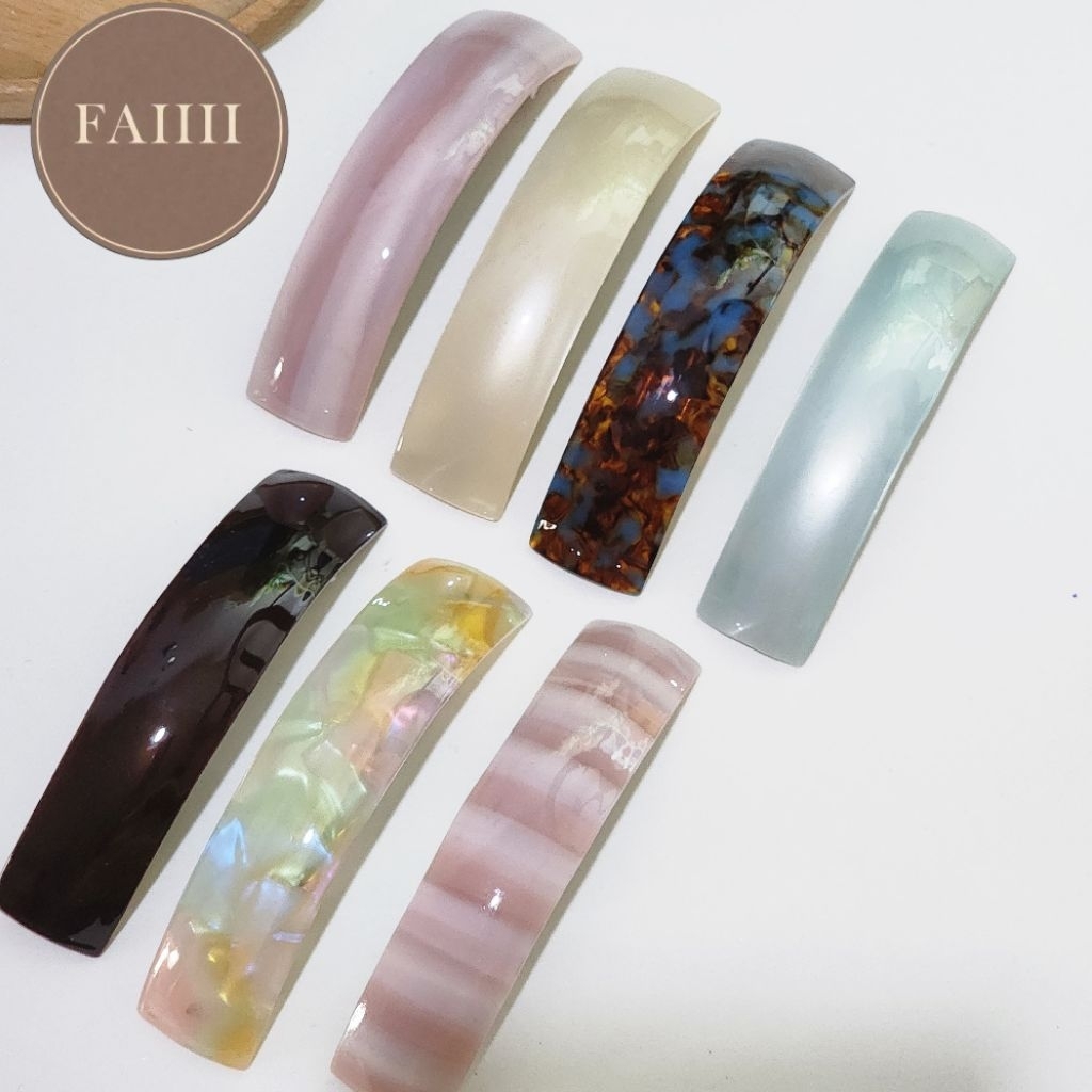 🏷️ กิ๊บติดผมโค้งสไตล์เกาหลี  1 ชิ้น ขนาด 10 ซม.