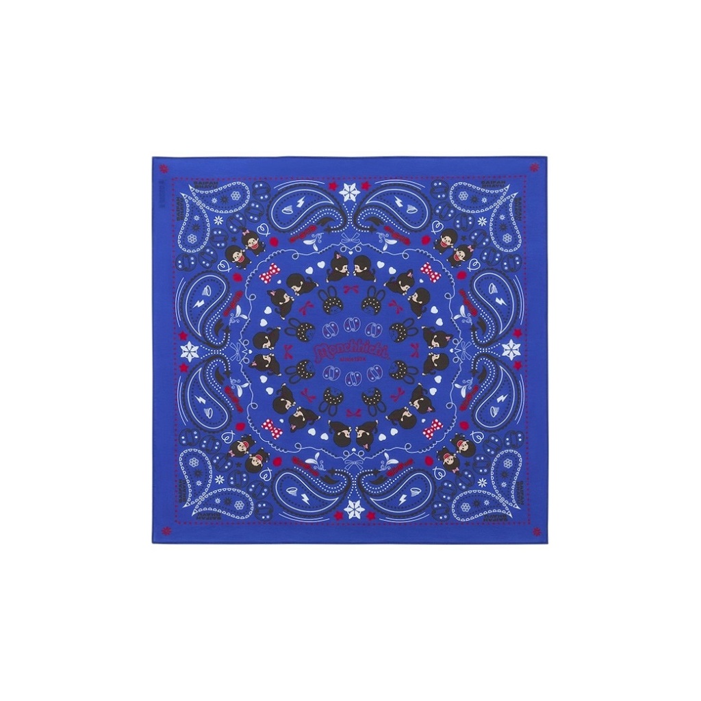 (DROP 2) PAISLEY BANDANA SCARF - BLUE