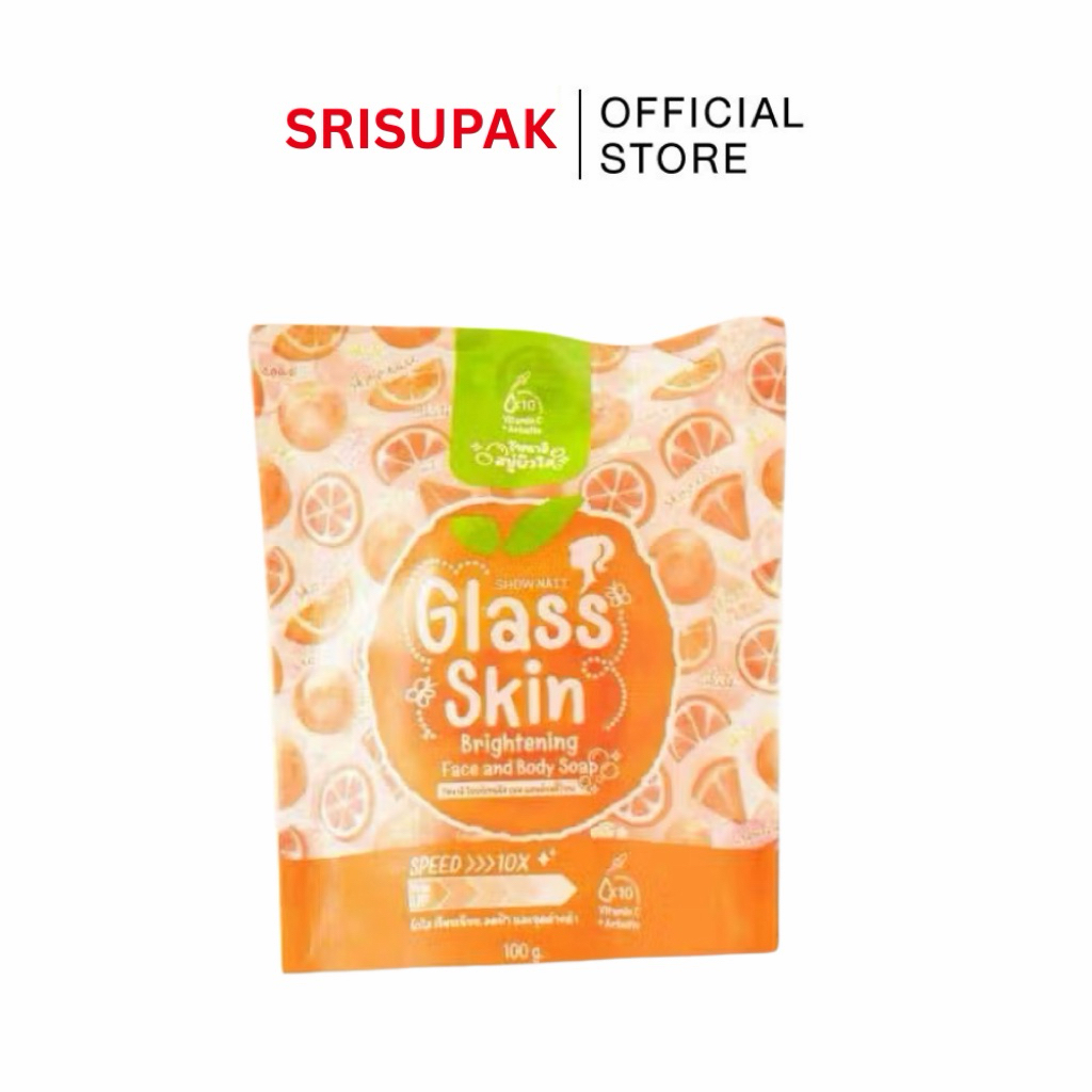 สบู่วิตามินซี Glass skin SHOWNAII Brightening Soap100g.