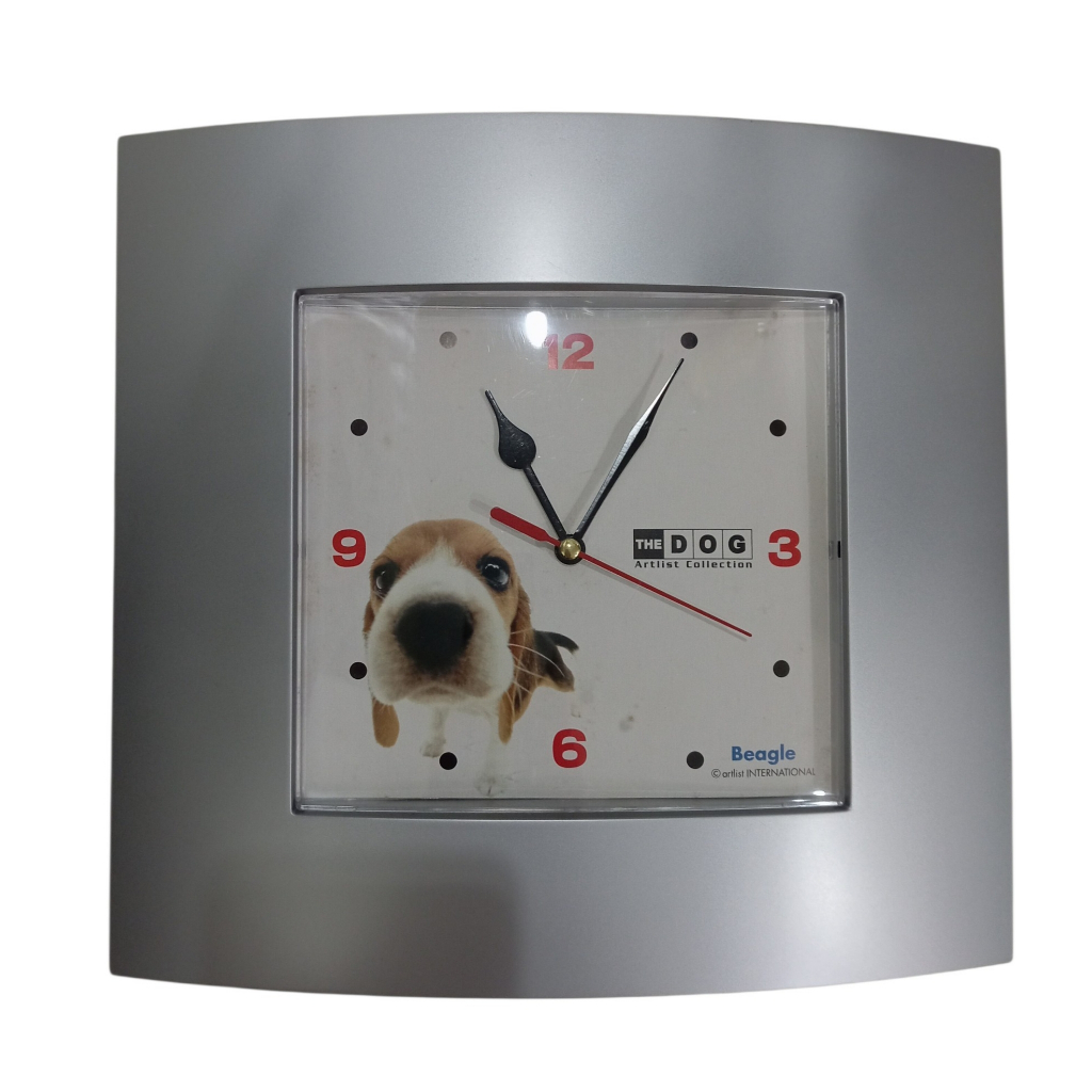 นาฬิกาแขวนผนัง THE DOG Artlist Collection ลายน้องหมา Beagle (บีเกิ้ล) ลิขสิทธิ์แท้ สินค้ามือสองจากญี