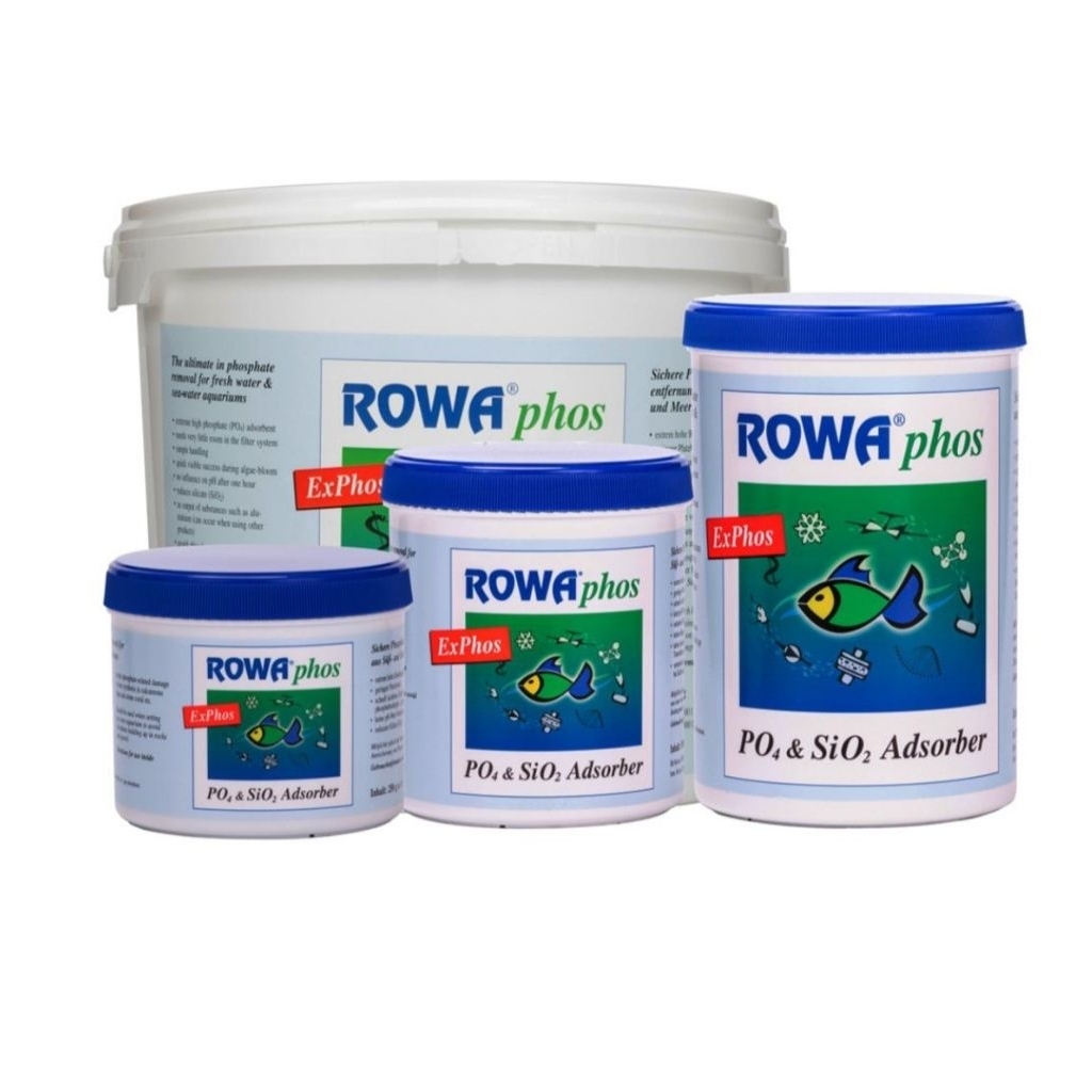 Rowa Phos ตัวกำจัดฟอสเฟต ซิลิเกต ออกจากตู้ปลาทะเลและตู้ปลาน้ำ