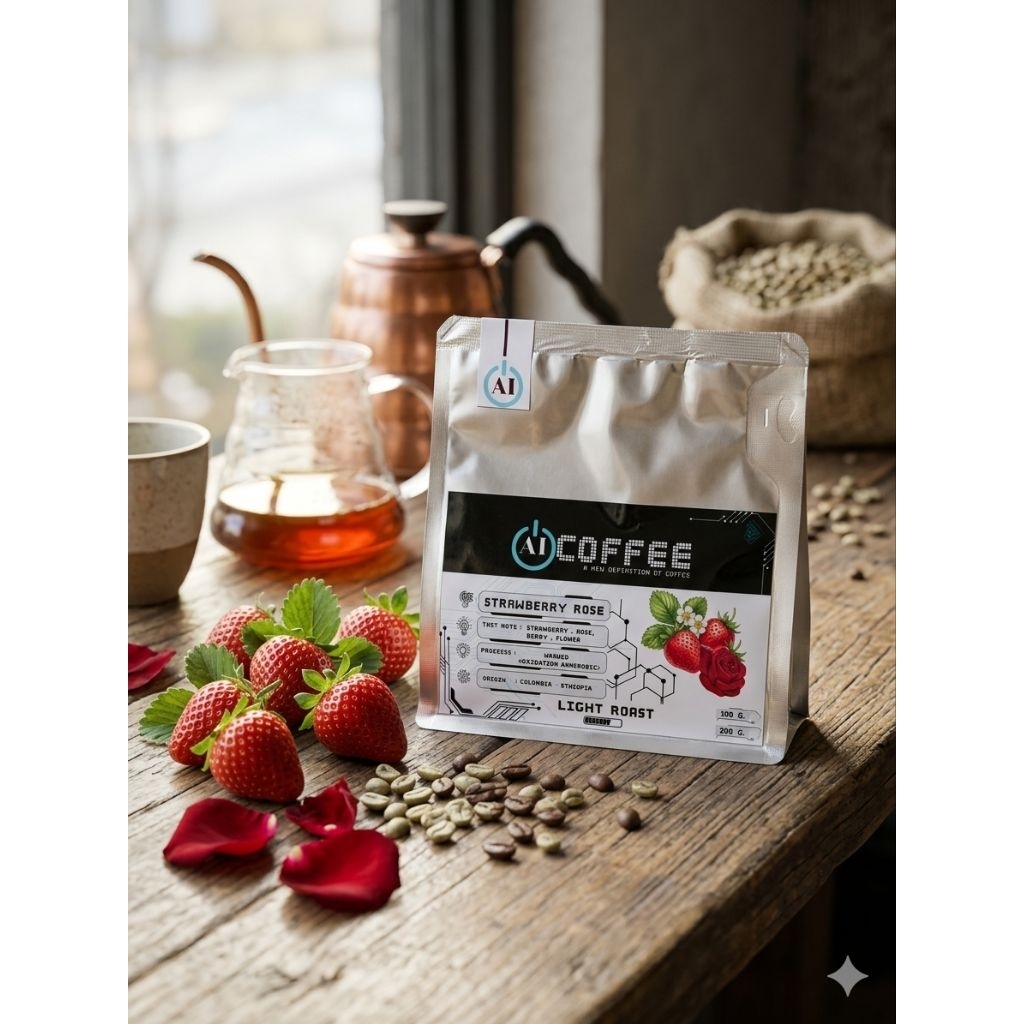 กาแฟคั่วอ่อน STRAWBERRY ROSE