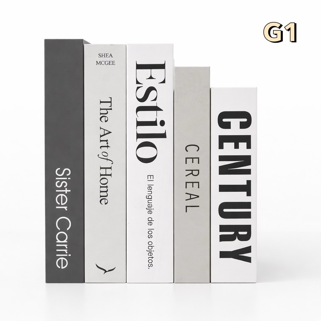 หนังสือตกแต่ง SET 5-10 เล่ม หนังสือปลอม Decor Book Modern พร็อพถ่ายรูป