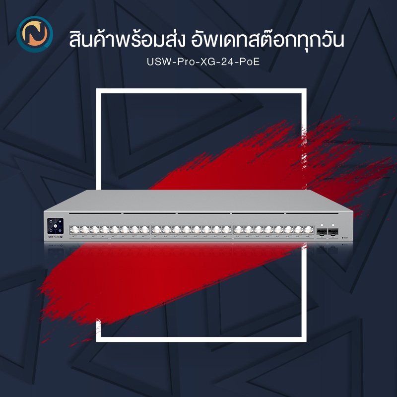 Ubiquiti UniFi Switch Pro XG 24 PoE (USW-Pro-XG-24-PoE) | 24 Port 10GbE + 25G SFP28 PoE+++ 720W Laye