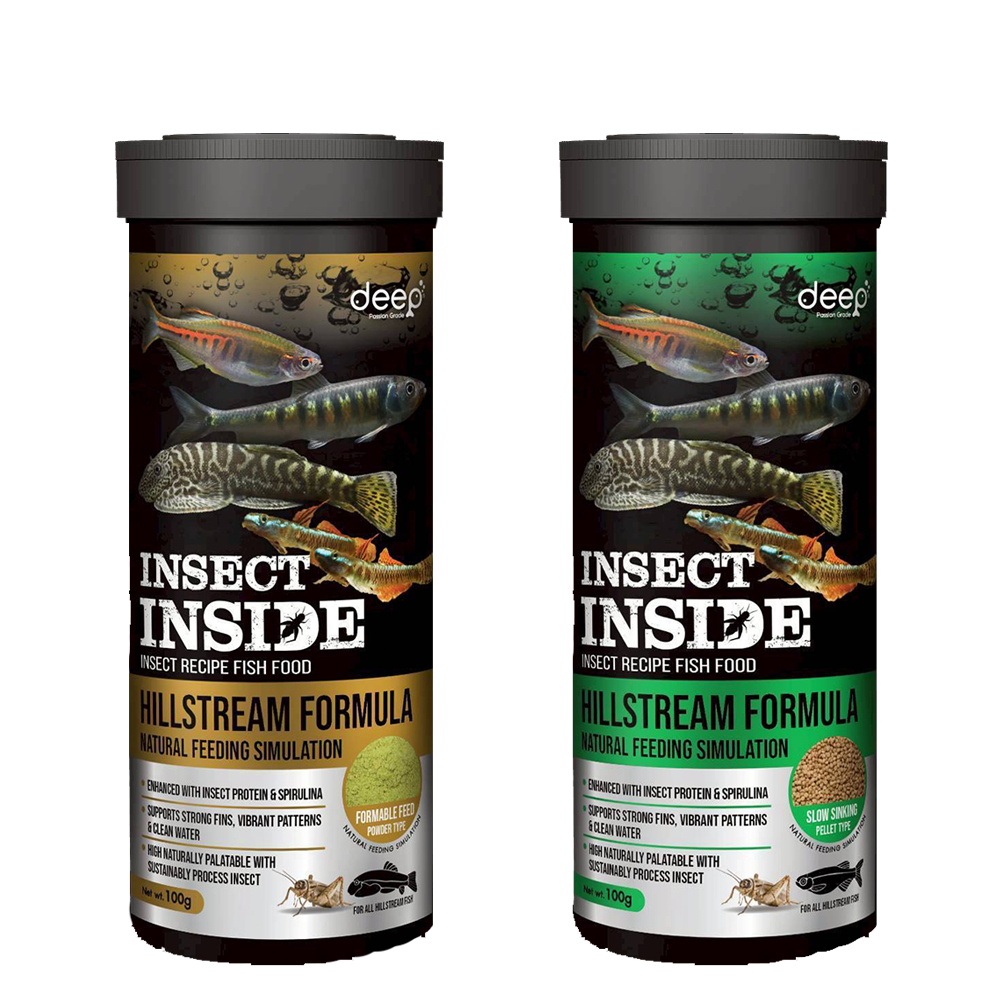 Deep Insect Inside Hillstream อาหารปลาโปรตีนสูงจากจิ้งหรีด สำหรับปลาลำธารโดยเฉพาะ