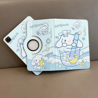 🌻24 ชั่วโมง🌻เคสไอแพด Gen10 Gen12 Air8 11/13 Gen9/8 Cinnamoroll เคสiPadหมุน 360° Air6 Air7 Gen11 Air5
