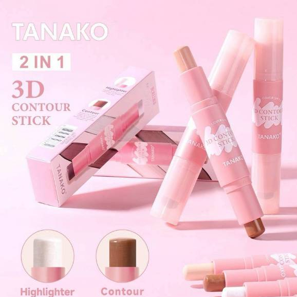 Tanako 3D 2in1 คอนทัวร์+ไฮไลท์ สติ๊ก กรอบหน้าคมชัด NO.HT100
