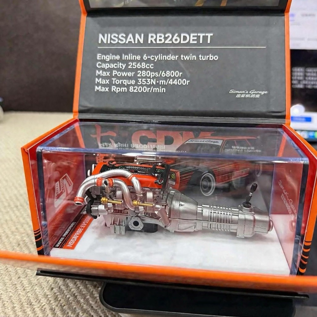 ▫️NISSAN RB26DETT Capacity 2568cc Scale 1:18 ยี่ห้อ SGM