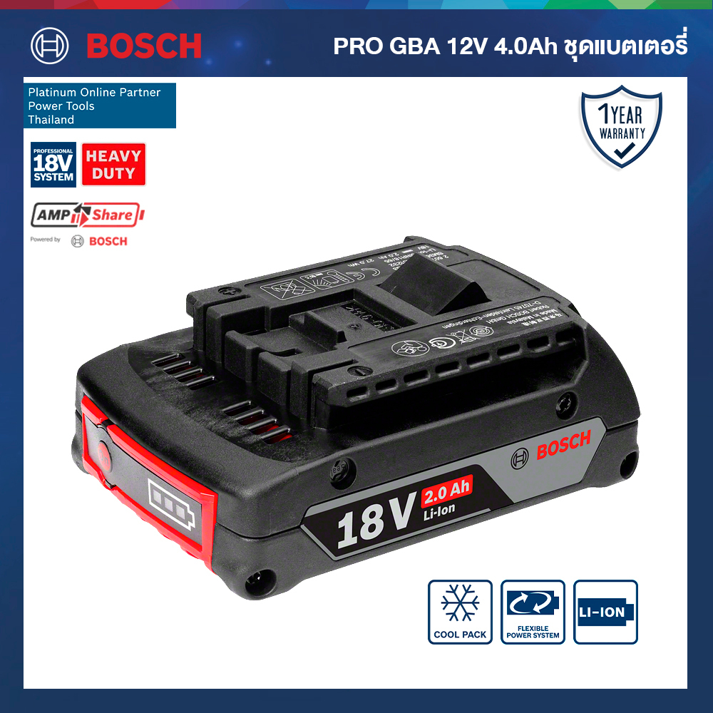 Battery GBA 18V 2.0Ah M-B 1600A028TR Bosch