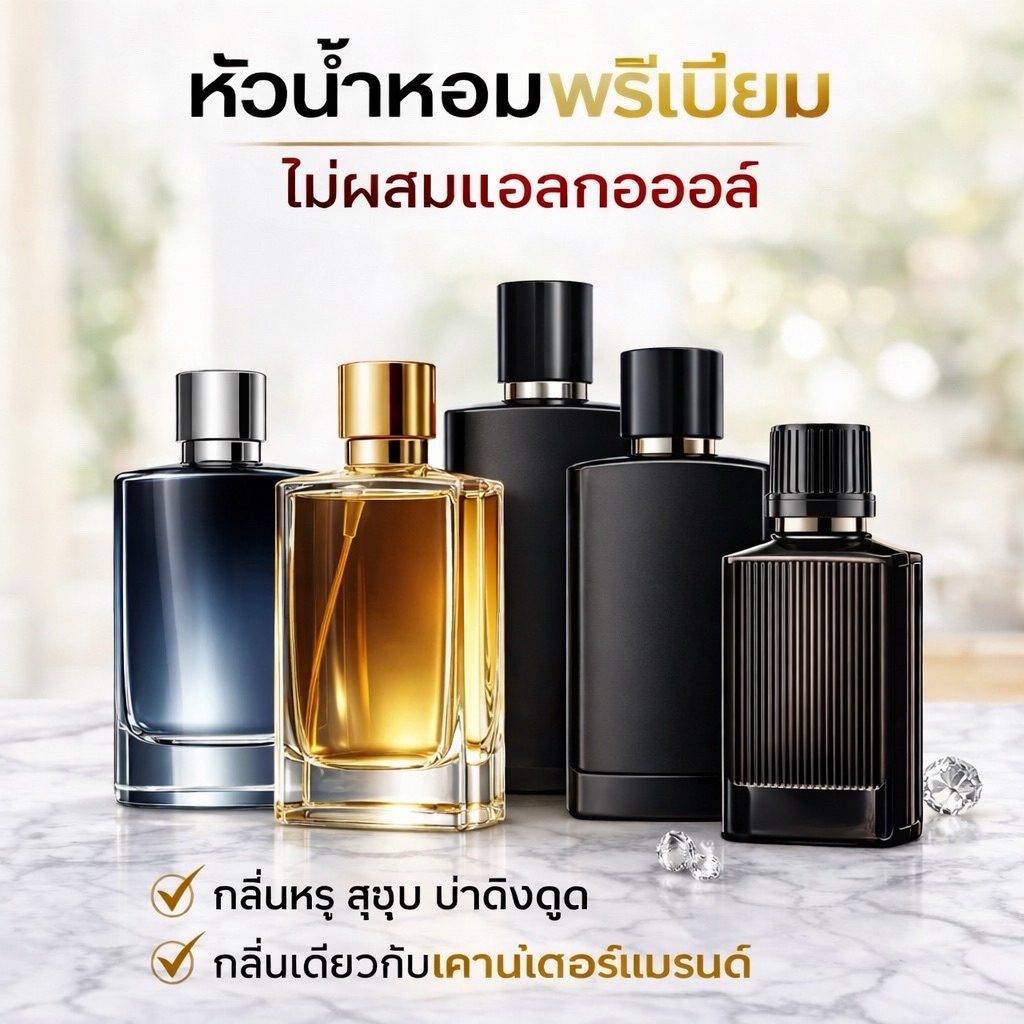 หัวเชื้อน้ำหอม100% กลิ่นผู้ชาย วัตถุดิบสำหรับผลิตน้ำหอมปรับอากาศใช้เองเกรดพรีเมี่ยม กลิ่นชัดกว่า