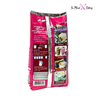 นมผงแดรี่ริช นมผงแท้ Dairy Rich หัวนมผง สำหรับเบเกอรี่ เครื่องดื่ม 1 กิโลกรัม มี2สี สีฟ้า/สีชมพู(สีชมพู-พร่องมันเนย)