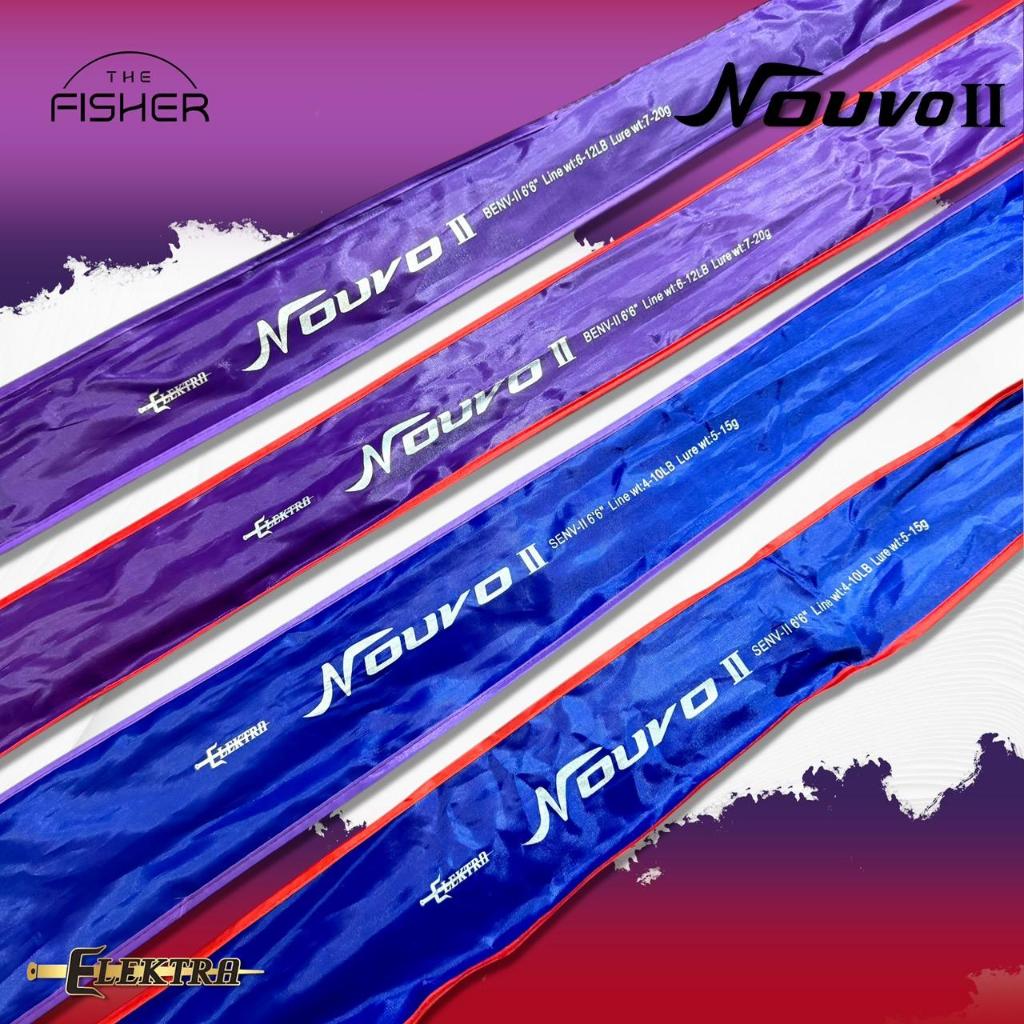 A02 คันเบ็ดตีเหยื่อปลอม Elektra รุ่น Nouvo II  (อิเล็กตร้า นูโว 2)  ขนาด 6.6 ฟุต ราคา ถูกที่สุด ดีลบีเคเค แกลเลอรีภาพที่ 6