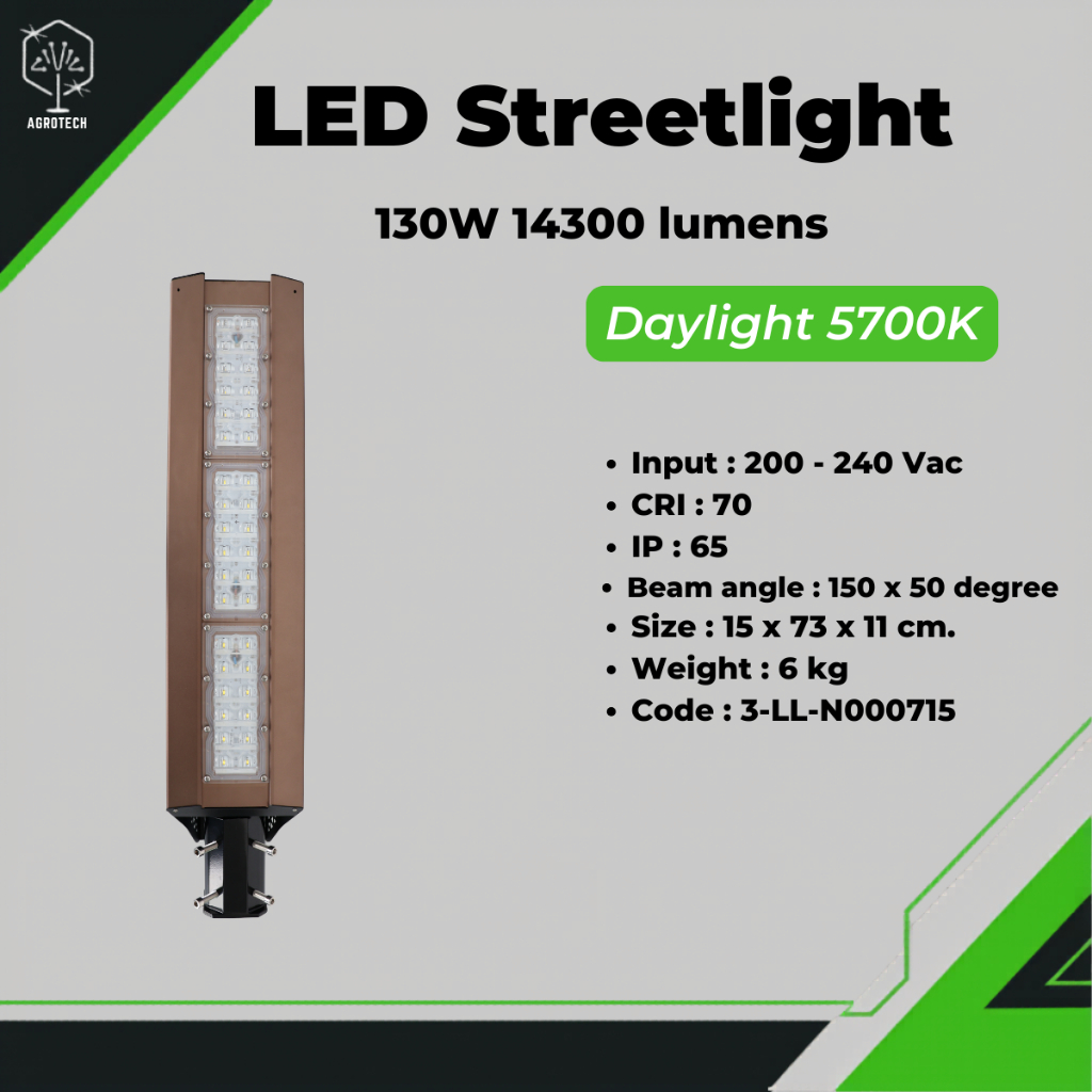 LED Street Light 5700K 130W 14300lm