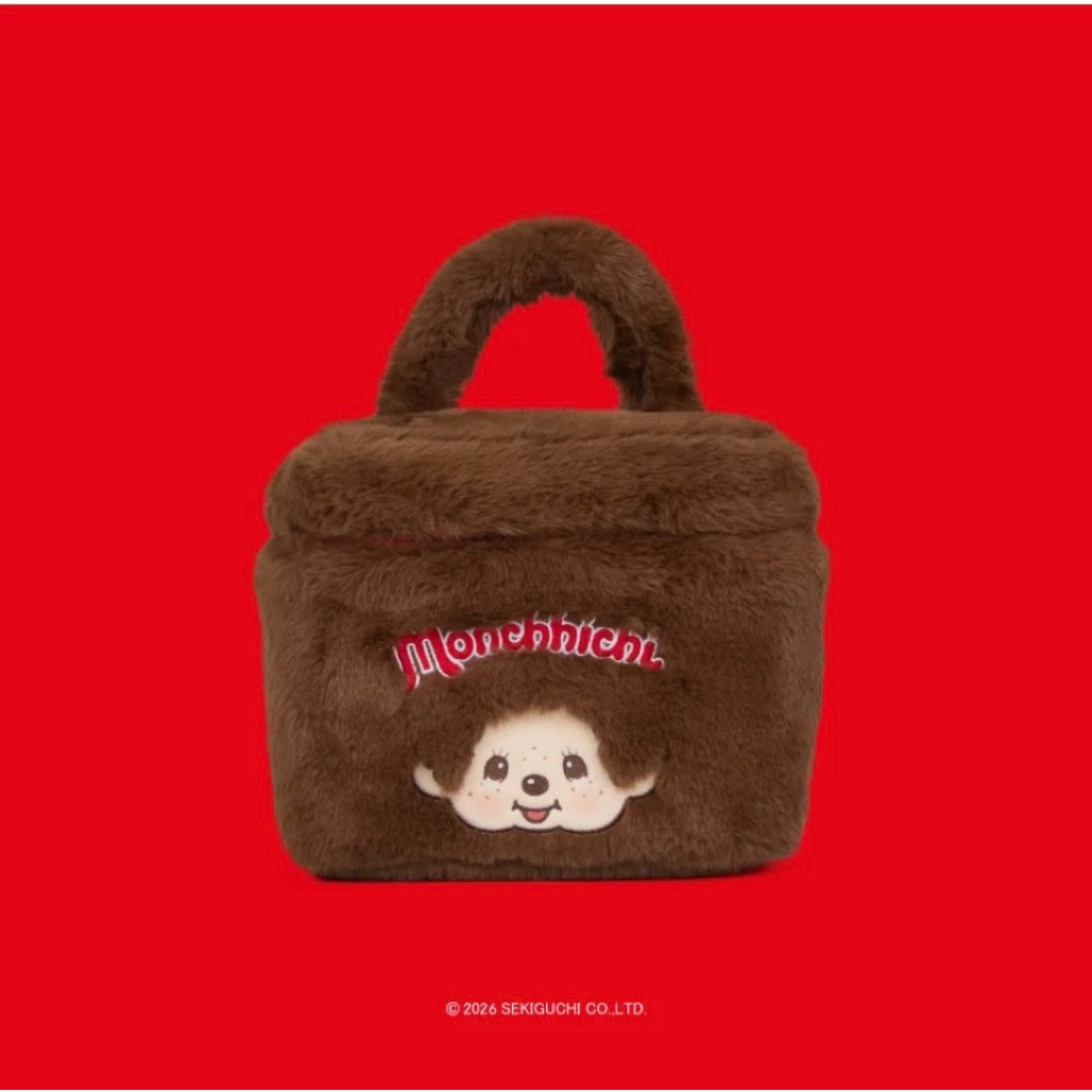 กระเป๋าถือขนฟูรุ่นนี้คือ Monchhichi Fur Square Pouch