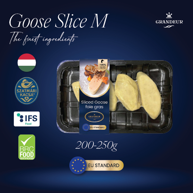 Goose Foie gras ฟัวกราส์ตับห่านสไลด์ ฟัวกราส์เกรดพรีเมี่ยม 4 ชิ้น