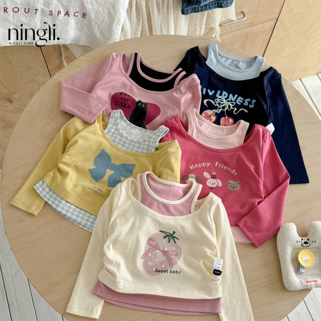 เสื้อแฟชั่นลูกสาวมีหลายสีให้เลือกใส่แมทได้ตามสไตล์กันเลยน่ารักมาก