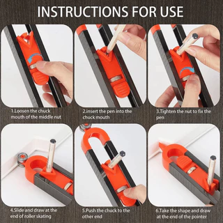 เกจวัดรูปทรง Contour Gauge เครื่องมือวัดรูปร่าง เครื่องมือทำสำเนารูปร่าง งานไม้ กระเบื้อง หินอ่อน วัดงานไม้ไม้บรรทัดโค้ง