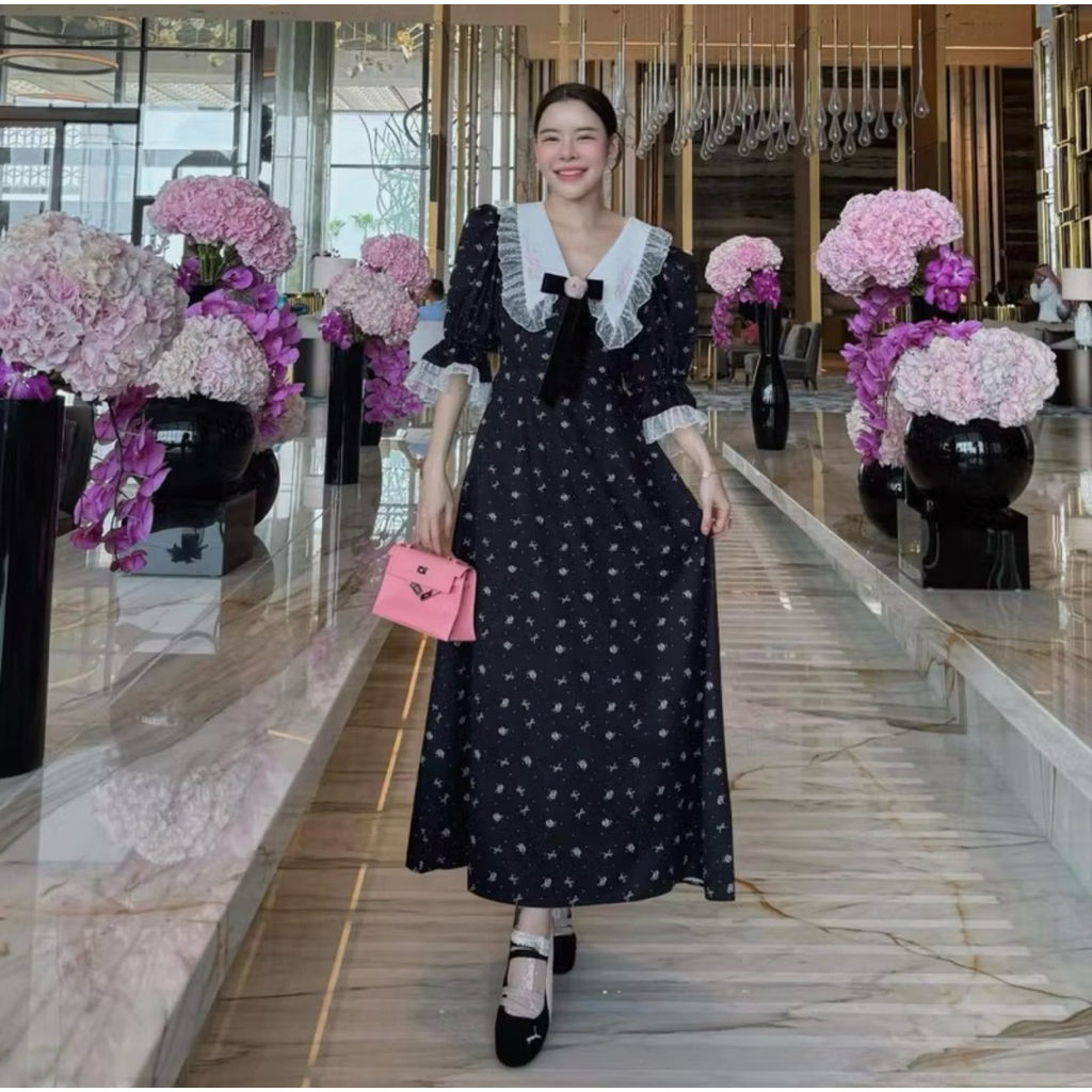 FLAT2112: JOANNE YONG MAXI DRESS(Size: S)มือสอง