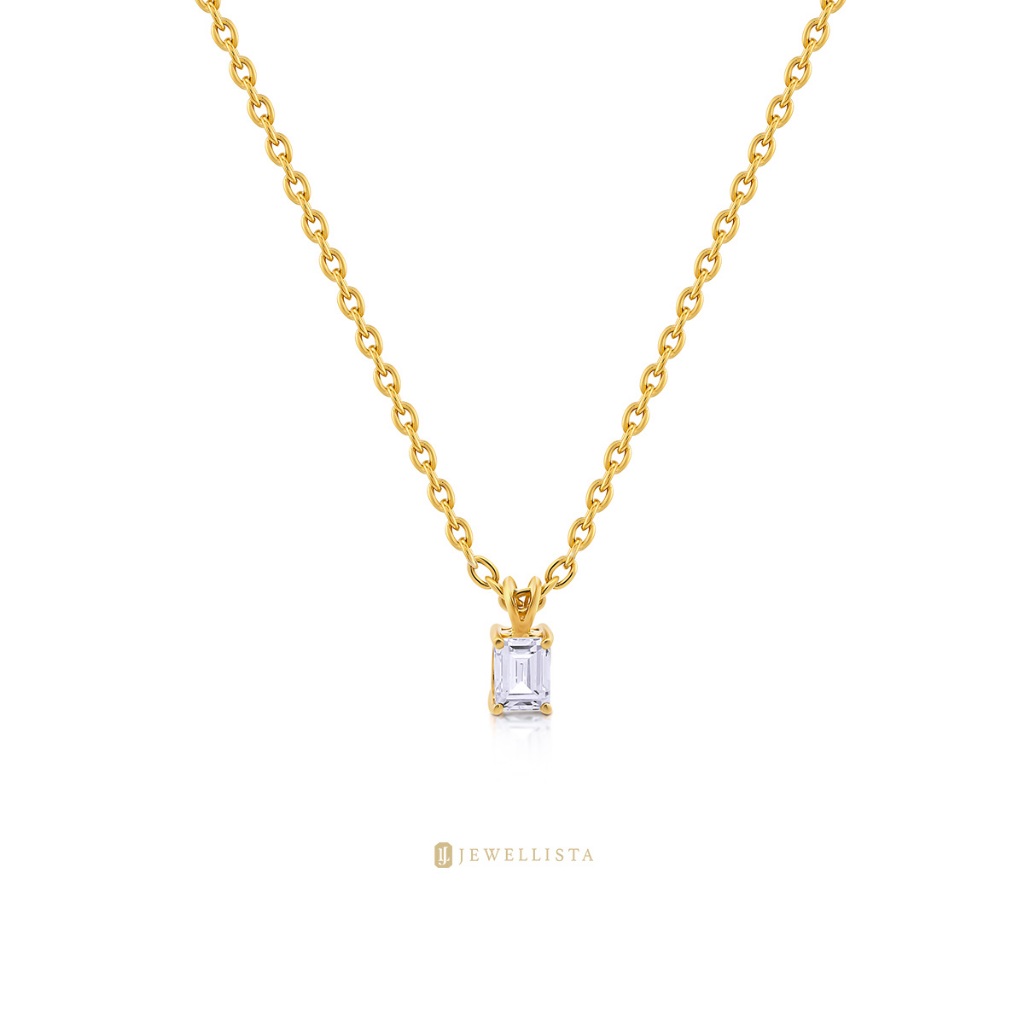 Jewellista สร้อยคอเงินแท้ 925 ประดับพลอย CZ รุ่น Luca