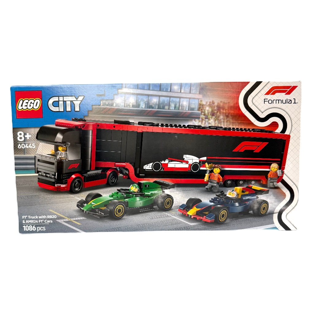 LEGO City F1 Truck with RB20 & AMR24 F1 Cars 60445  ตัวต่อเสริมทักษะ