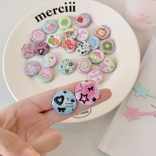พร้อมส่ง🇹🇭 J003 เข็มกลัด 6 ชิ้น/ 1 แพ๊ค ขนาด 2.5 เซนติเมตร ขนาดเล็ก เข็มกลัดการ์ตูน ติดกระเป๋า ที่ติด