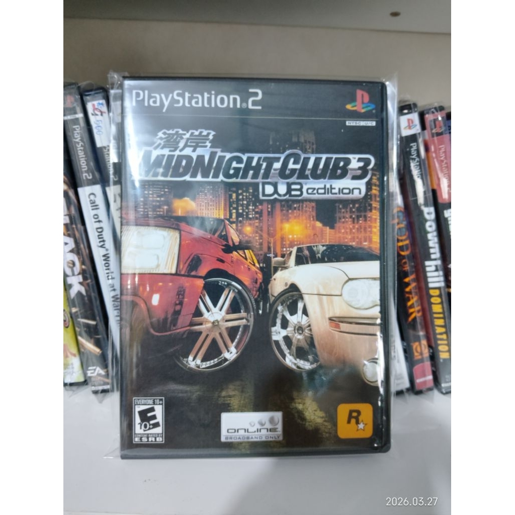 แผ่นเกม ps2 เกมmidnight club 3 - dub edition