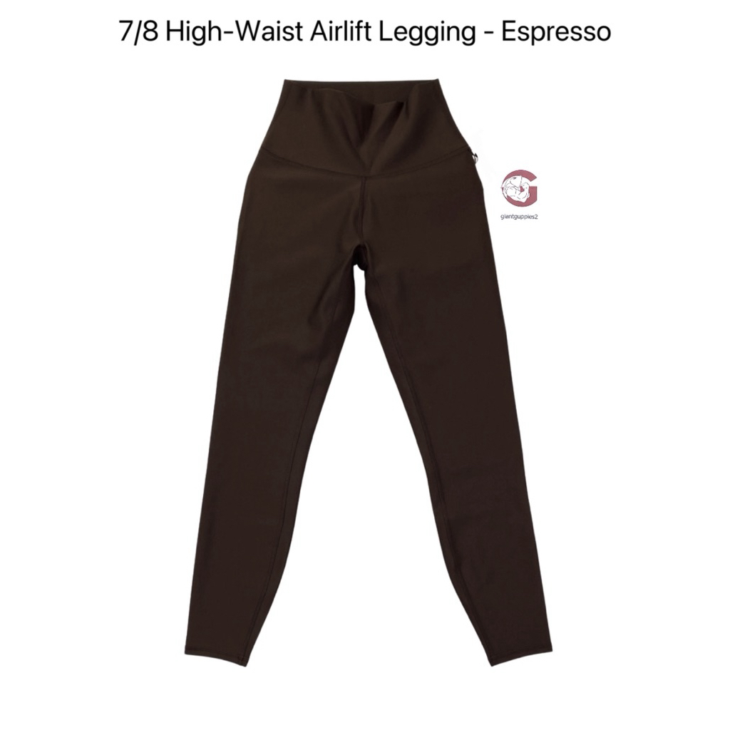 Alo ของแท้ 100% พร้อมส่ง 7/8 High-Waist Airlift Legging - Espresso