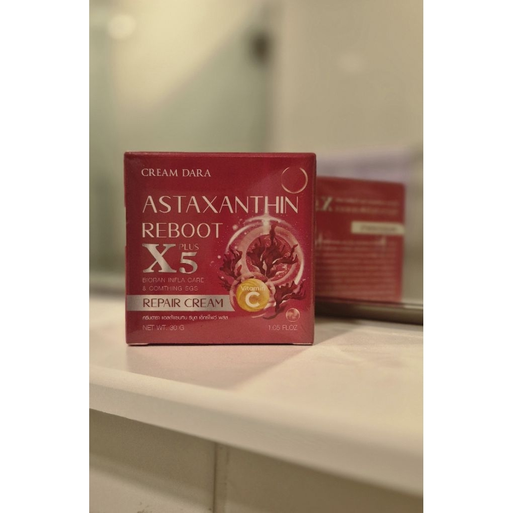 ครีมดารา แอสต้าแซนทีน รีบูต เอ็กซ์ไฟว์ พลัส (Cream Dara Astaxanthin Reboot X5 Plus)