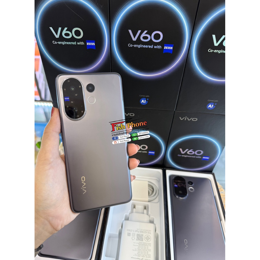 vivo v60 5g มือ2 ram12/256gbเครื่องโชว์สภาพสวยยกกล่อง