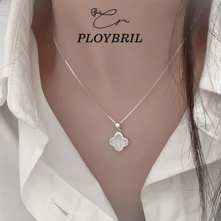 สร้อยคอเงินแท้ Fritillary Clover จี้โคลเวอร์ สร้อยคอแฟชั่น สร้อยคอเเฟชั่น วาเลนไทน์ X055