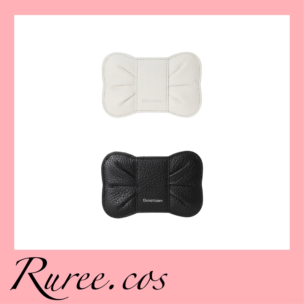 [พร้อมส่ง/ของแท้] Threetimes - Bow Card Holder