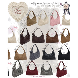 8anglesshop-กระเป๋าสาน Nami nana ขนาด10นิ้ว🤎💫 มีสาย2เส้น สั้…