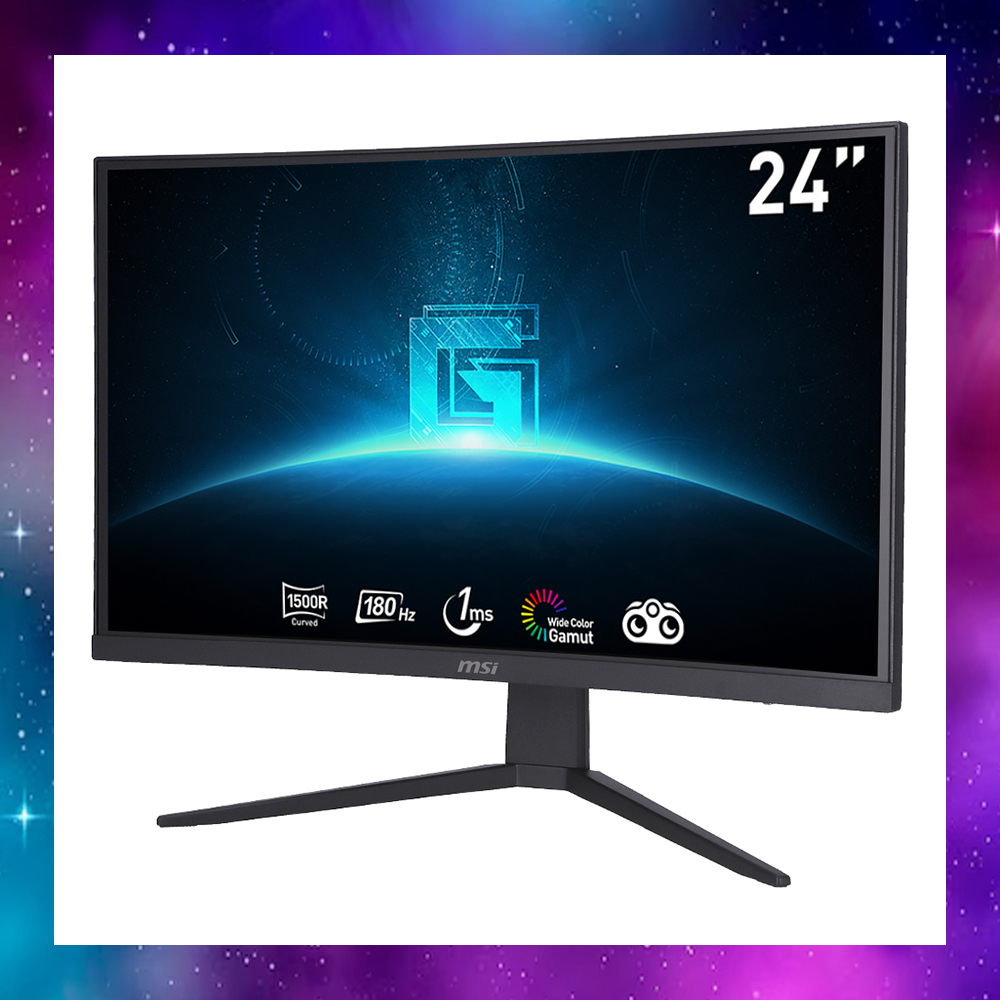 MONITOR (จอมอนิเตอร์) MSI G2422C - 23.6 INCH VA FHD 180Hz CURVED ใช้งานปกติ ประกัน3/2027