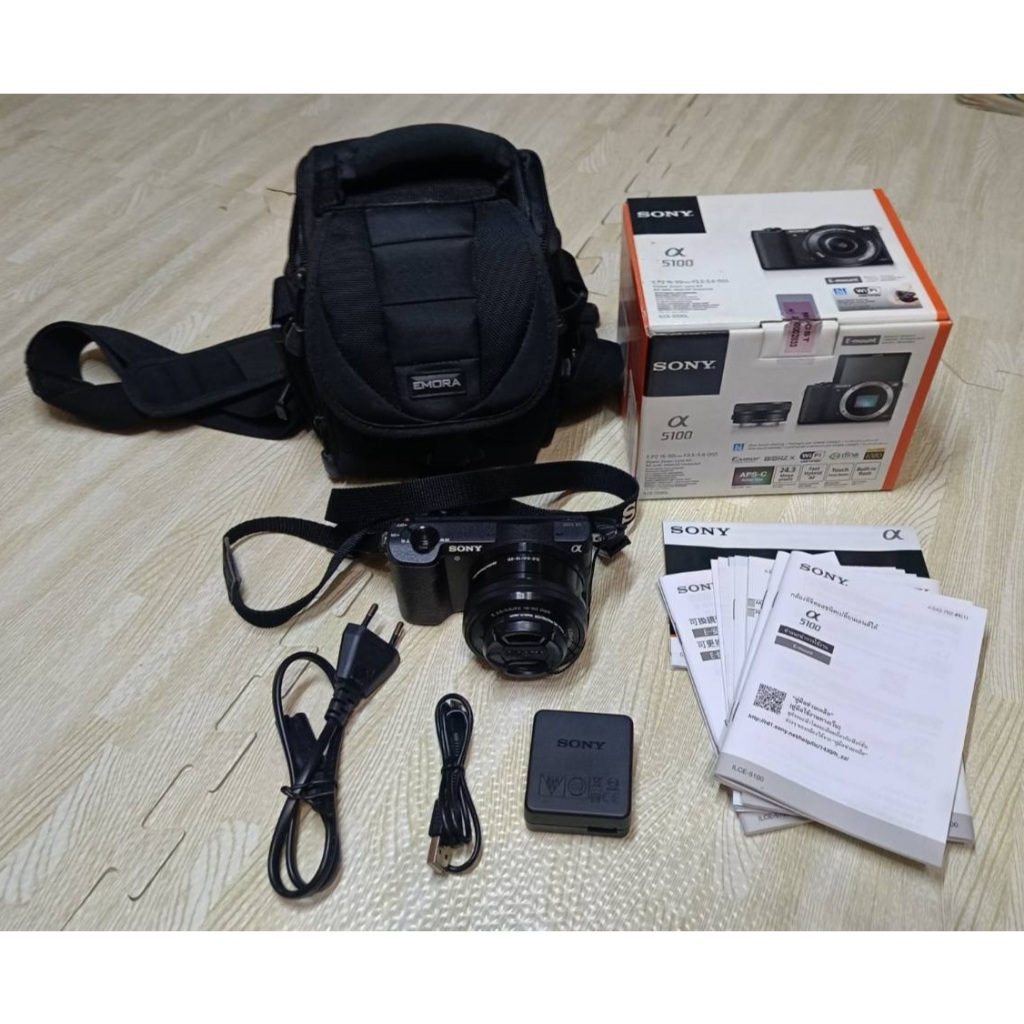 Sony A5100 (ILCE-5100L) มือสอง ใช้งานปกติ อุปกรณ์ครบ