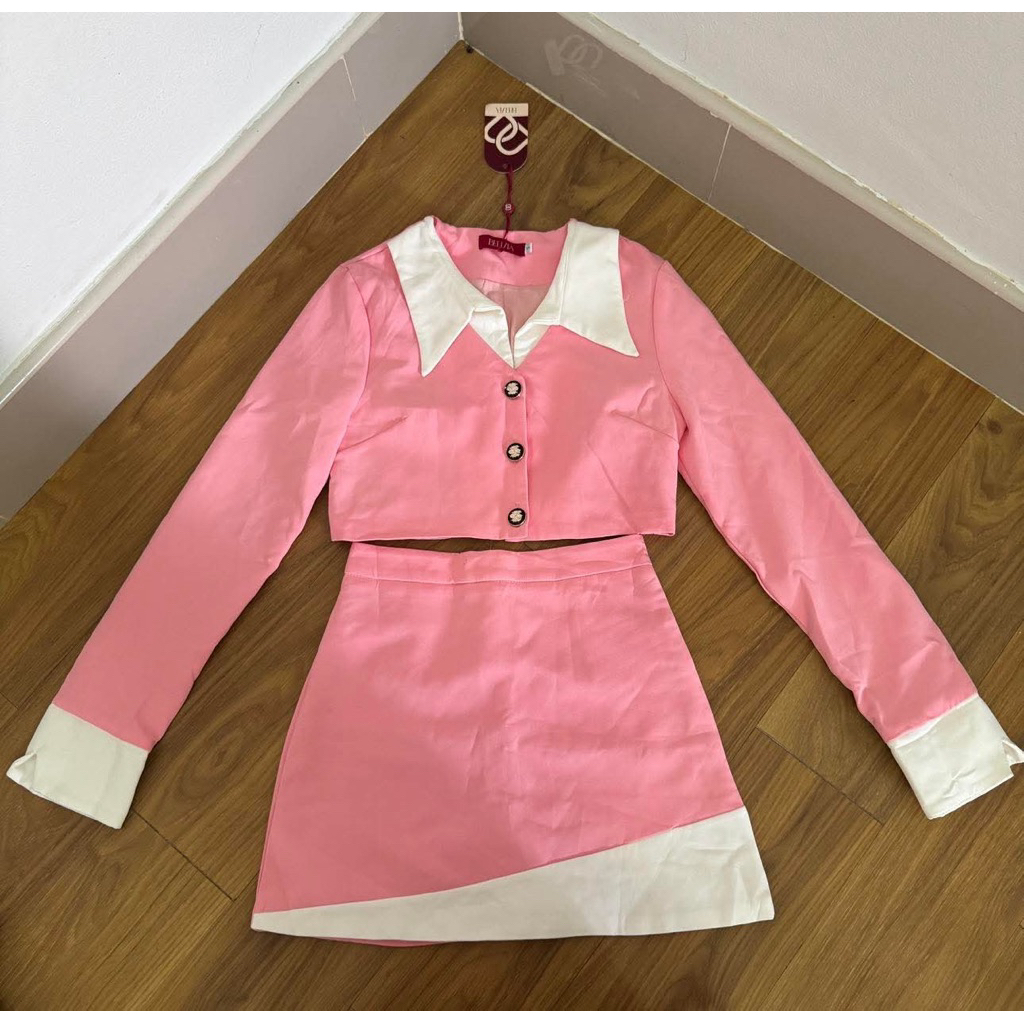 ชุดเซทผ้าผ้าดีมากมือหนึ่งป้ายห้อยขนาดเอสป้ายbellita