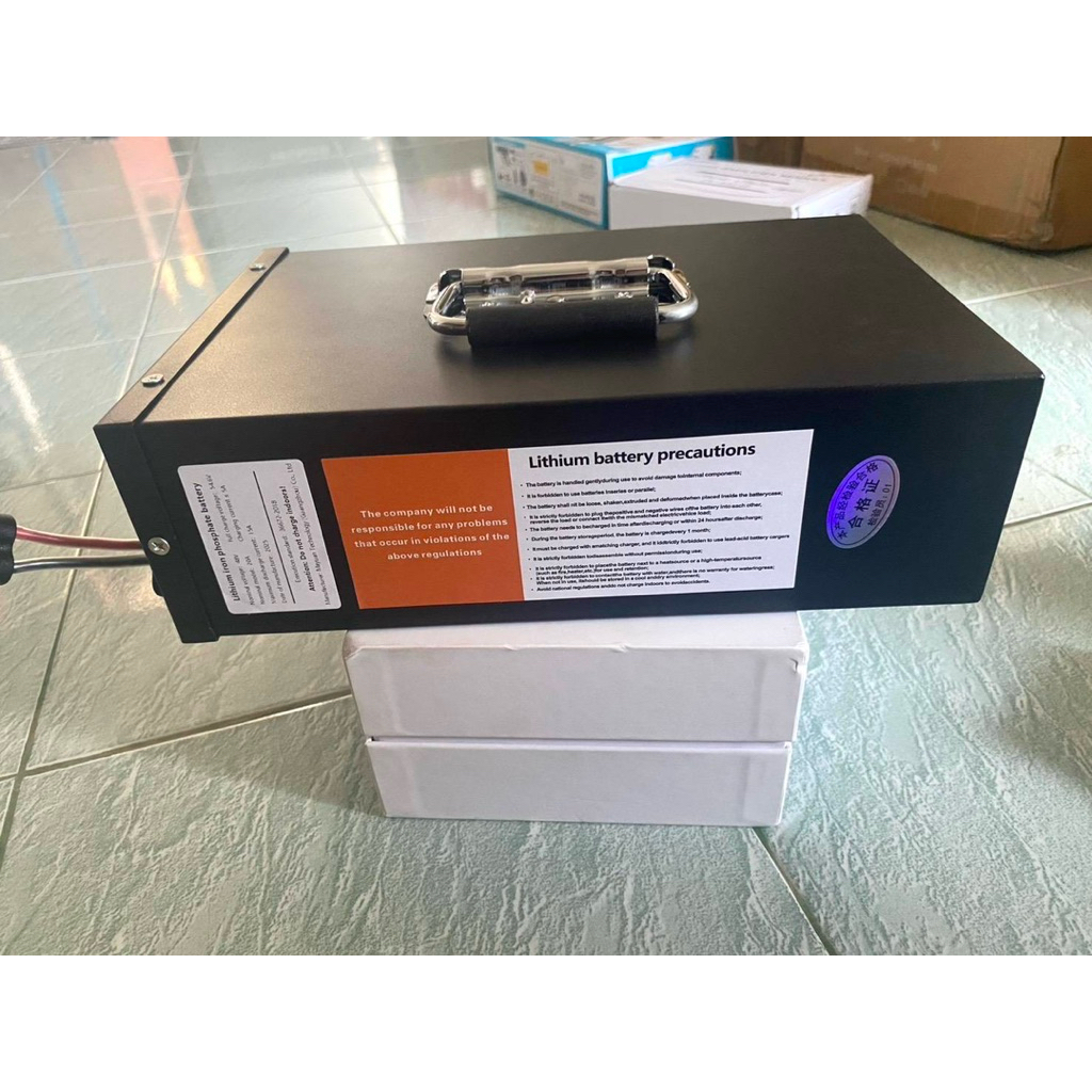 แบตเตอรี่ รถไฟฟ้า 3 ล้อ 48V 20Ah แบตรถไฟฟ้า แบตเตอรี่จักรยานไฟฟ้า แบ^ตจักยานไฟฟ้า พร้อมใช้งาน BMS แบ