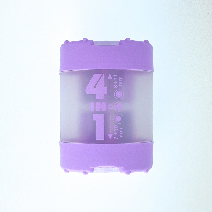 KUM กบเหลาดินสอ 4-in-1 K4 Pastel Plastic Container พาสเทล คละสี (G3640621)