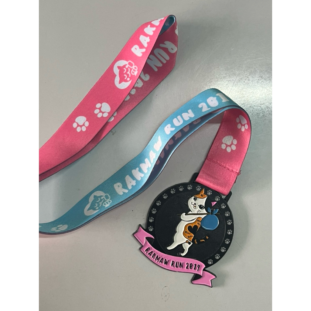 🏅 [ของสะสม] เหรียญงานวิ่ง "RakMaw Run 2019" (รักษ์แมว รัน) Virtual Run