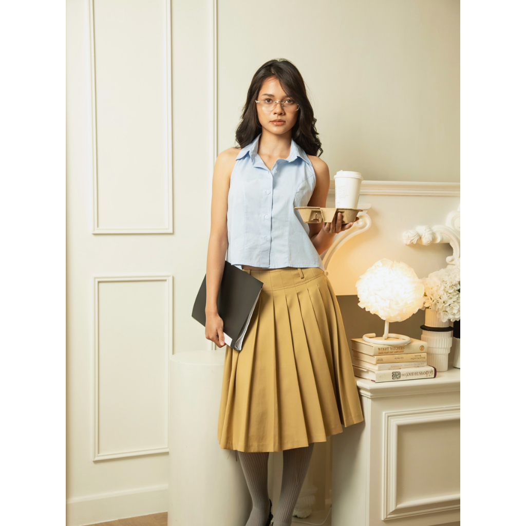 Claire Wonders - So Soul Shirt, Chic Open-back Top with Tie Straps (Free Size) เสื้อเปิดหลังมีเชือกผูก