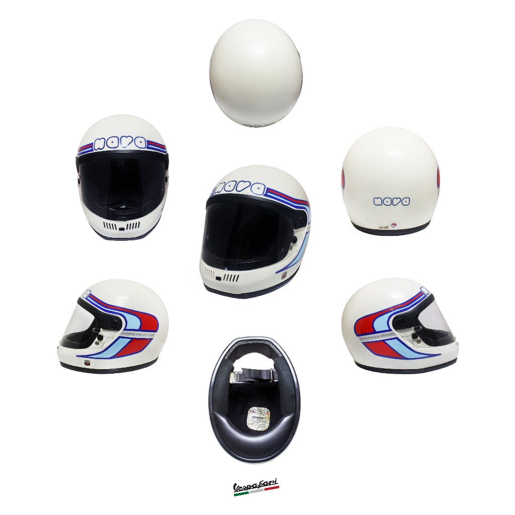 NAVA 2 AIR HELMET SIZE XL ขนาดรอบศรีษะ 61 - 62 CM./หมวกกันน็อค นาวา/NAVA HELMET/VESPA/LAMBRETTA/VESP